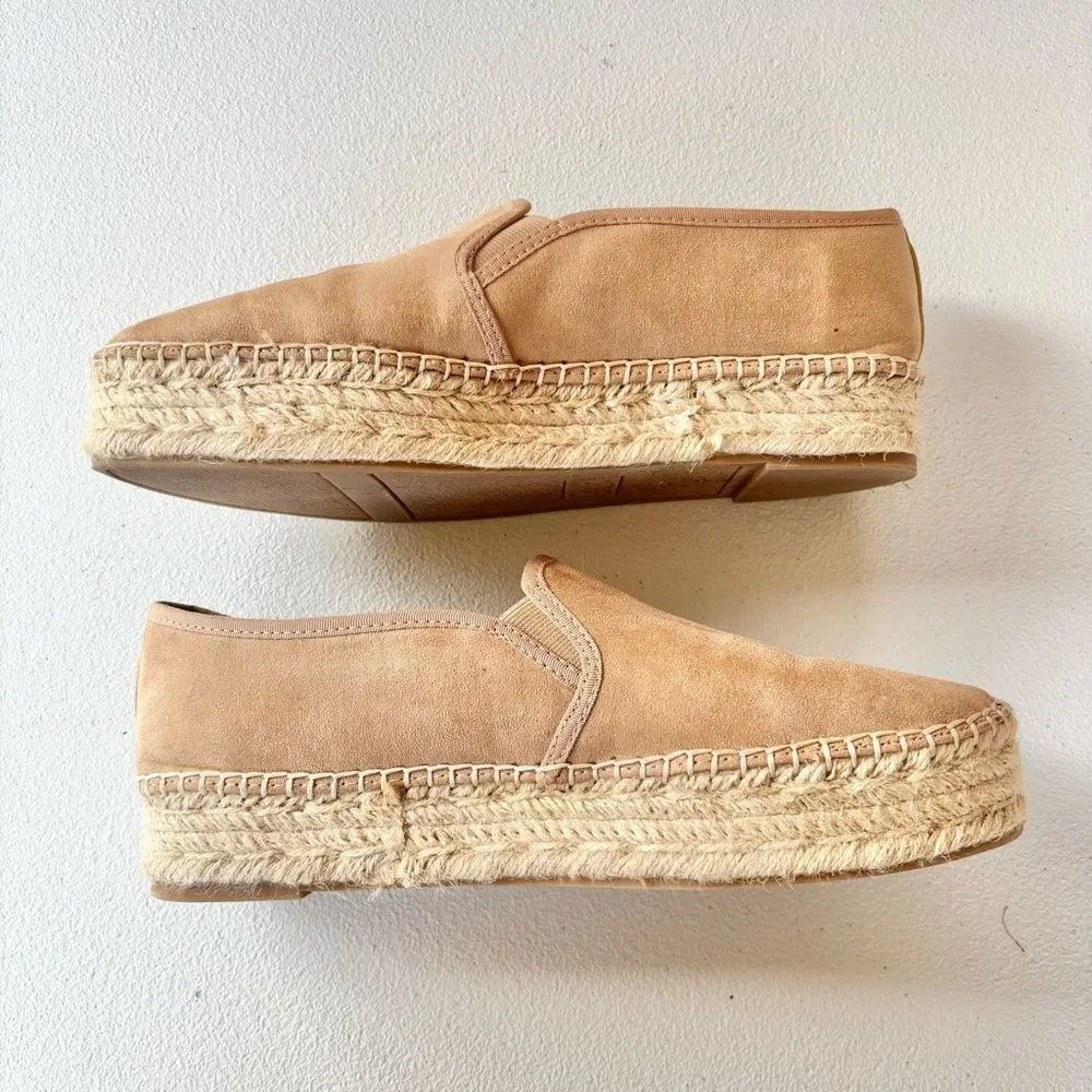 Circus by Sam Edelman Christina Brown Microsuede Espadrilles Shoes Women’s 10